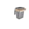Rev-A-Shelf Maple Veneer, Light Brown, 12 in W, 18 in H, 16.25 in D, 16.25 in L, Light Brown 4WCTM-1516DM-1 - alternate 1
